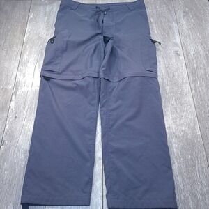 Nike ACG Convertible Cargo Pants Mens Medium Blue Zip Off Hiking Utility